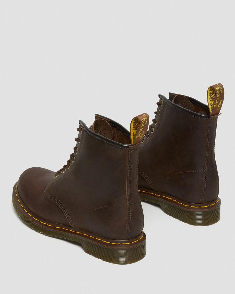 Dr Martens 1460 Crazy Horse Leren Veterlaarzen Heren Bruin | NL 302VRW